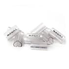 GRAFOPLAST - Tubetto Halogen Free Trasparente Lunghezza 30 mm diametro da 12 fino a 14 mm - 200 pezzi. Tubetto Trasparente Serie 100, apprezzato per la sua rigidità e precisione di innesto