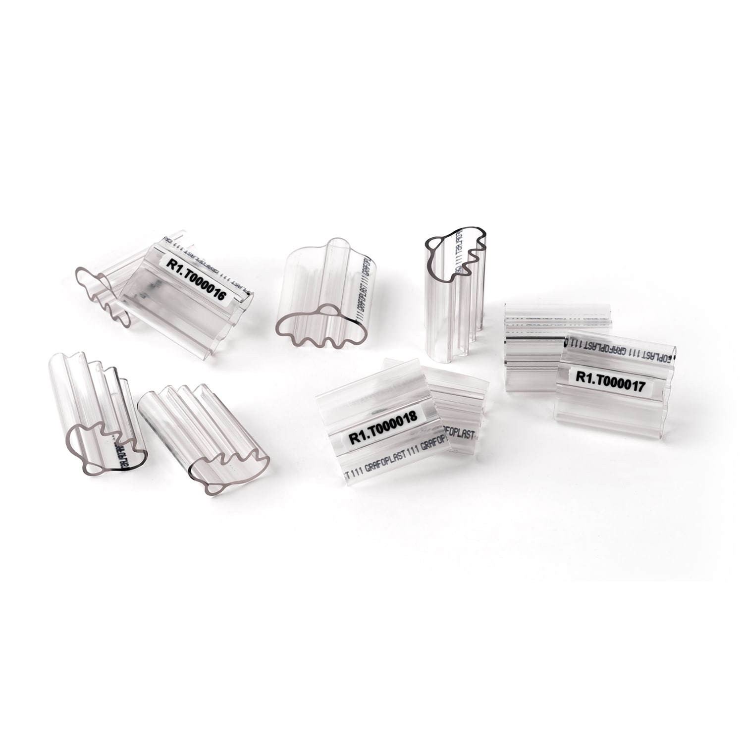 GRAFOPLAST - Tubetto Trasparente Lunghezza 23 mm diametro da 14 fino a 16 mm - 200 pezzi. Tubetto Trasparente Serie 100, apprezzato per la sua rigidità e precisione di innesto