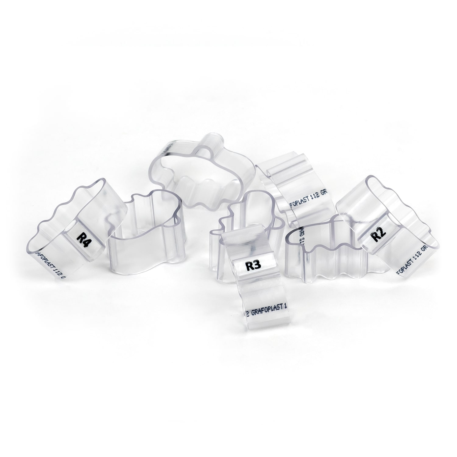 GRAFOPLAST - Tubetto Halogen Free Trasparente Lunghezza 10 mm diametro da 16 fino a 18 mm - 200 pezzi. Tubetto Trasparente Serie 100, apprezzato per la sua rigidità e precisione di innesto