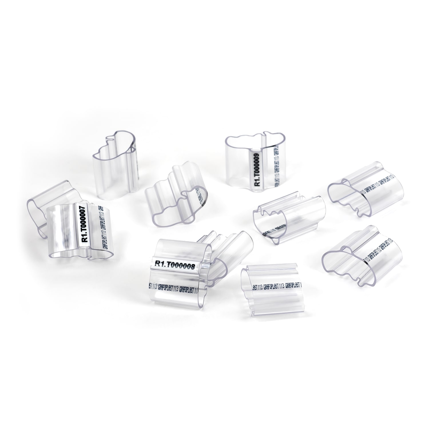 GRAFOPLAST - Tubetto Halogen Free Trasparente Lunghezza 18 mm diametro da 18 fino a 20 mm - 100 pezzi. Tubetto Trasparente Serie 100, apprezzato per la sua rigidità e precisione di innesto