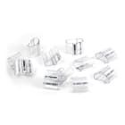 GRAFOPLAST - Tubetto Halogen Free Trasparente Lunghezza 18 mm diametro da 18 fino a 20 mm - 100 pezzi. Tubetto Trasparente Serie 100, apprezzato per la sua rigidità e precisione di innesto