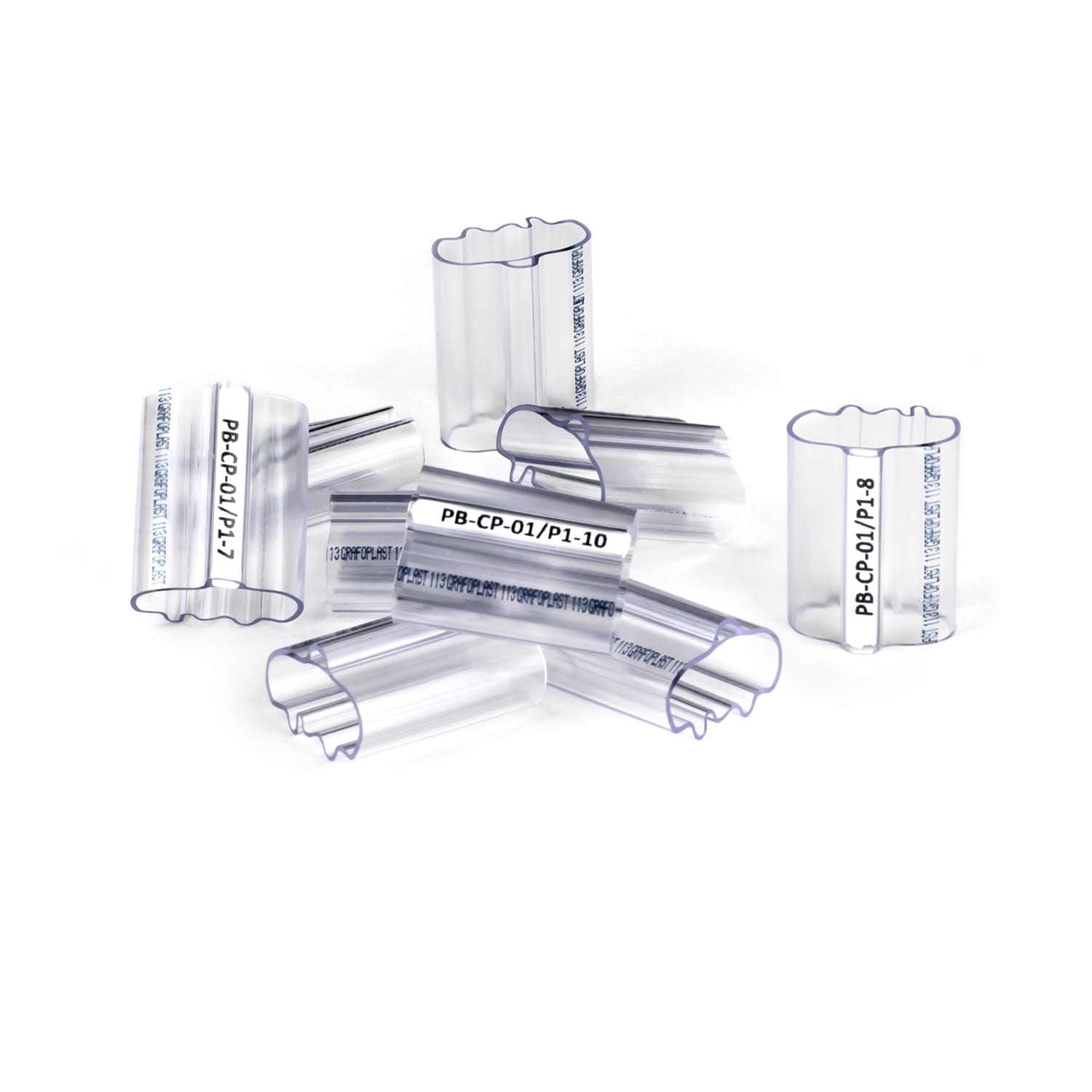 GRAFOPLAST - Tubetto Halogen Free Trasparente Lunghezza 30 mm diametro da 18 fino a 20 mm - 100 pezzi. Tubetto Trasparente Serie 100, apprezzato per la sua rigidità e precisione di innesto