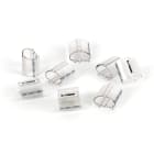 GRAFOPLAST - Tubetto Halogen Free Trasparente Lunghezza 23 mm diametro da 20 fino a 22 mm - 100 pezzi. Tubetto Trasparente Serie 100, apprezzato per la sua rigidità e precisione di innesto