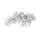 GRAFOPLAST - Tubetto Halogen Free Trasparente Lunghezza 12 mm diametro da 25 fino a 30 mm - 50 pezzi. Tubetto Trasparente Serie 100, apprezzato per la sua rigidità e precisione di innesto