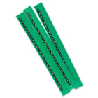 GRAFOPLAST - Stecche Medie 2,3 mm numero ''4'' Stampa Bianca su Fondo Nero - 50 stecche