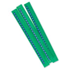 GRAFOPLAST - Stecche Medie 2,3 mm numero "6" Stampa Bianca su Fondo Blu - 50 stecche.  La stecca è composta da 24 elementi identici premarcati ( numeri, lettere, simboli). Confezione da 50 stecche, totale 1200 elementi