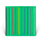 GRAFOPLAST - Stecche Medie 2,3 mm Codice Colore da  0 a 9 - 50 stecche.  La stecca è composta da 24 elementi identici premarcati ( numeri, lettere, simboli). Confezione da 50 stecche, totale 1200 elementi