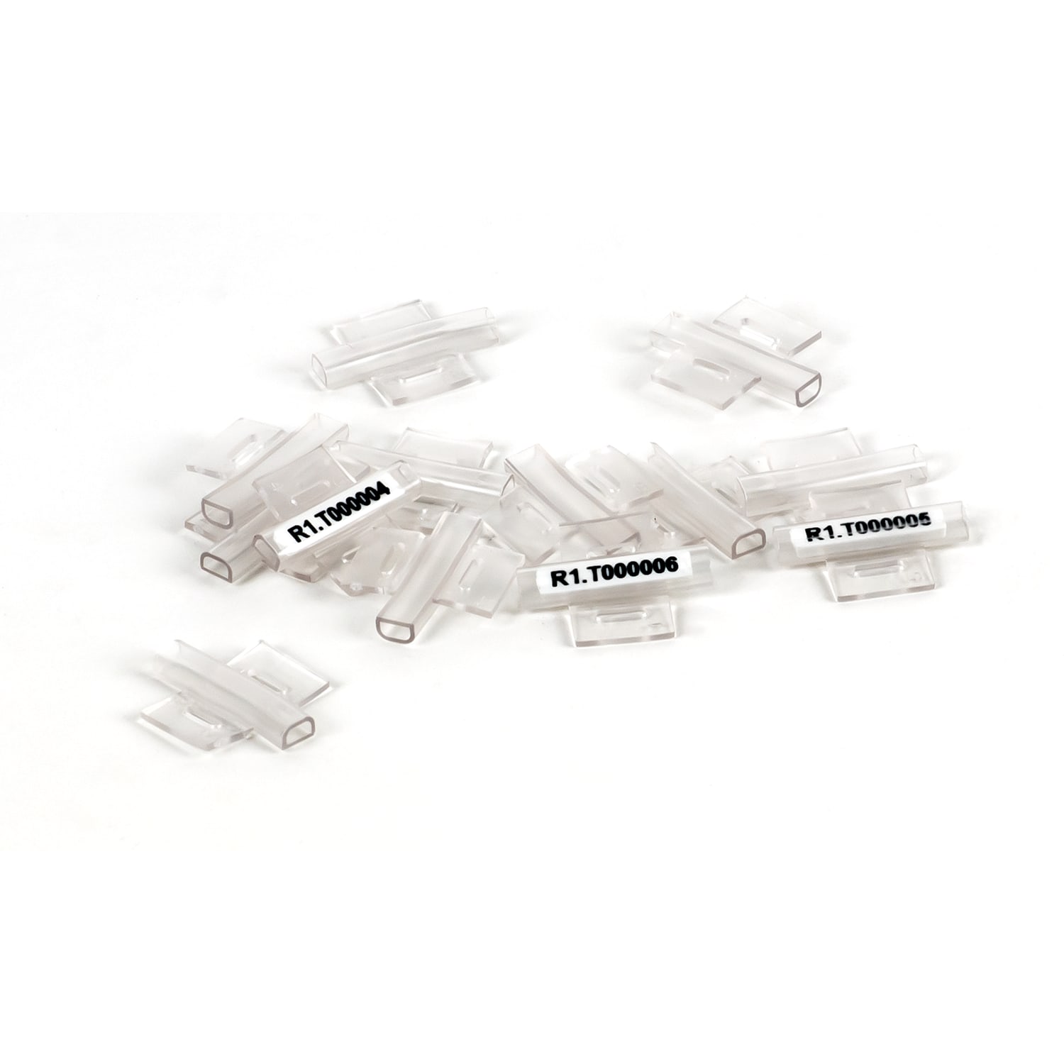 GRAFOPLAST - Tubetto Halogen Free fascettabile a cava singola Lunghezza 23 mm - 200 pezzi. Tubetto fascettabile permette di siglare guaine e fasci di cavi