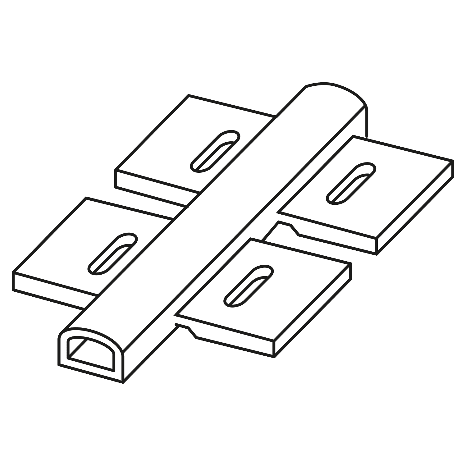 GRAFOPLAST - Tubetto fascettabile a cava doppia Lunghezza 30 mm - 200 pezzi