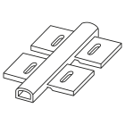 GRAFOPLAST - Tubetto fascettabile a cava doppia Lunghezza 30 mm - 200 pezzi. Tubetto fascettabile permette di siglare guaine e fasci di cavi