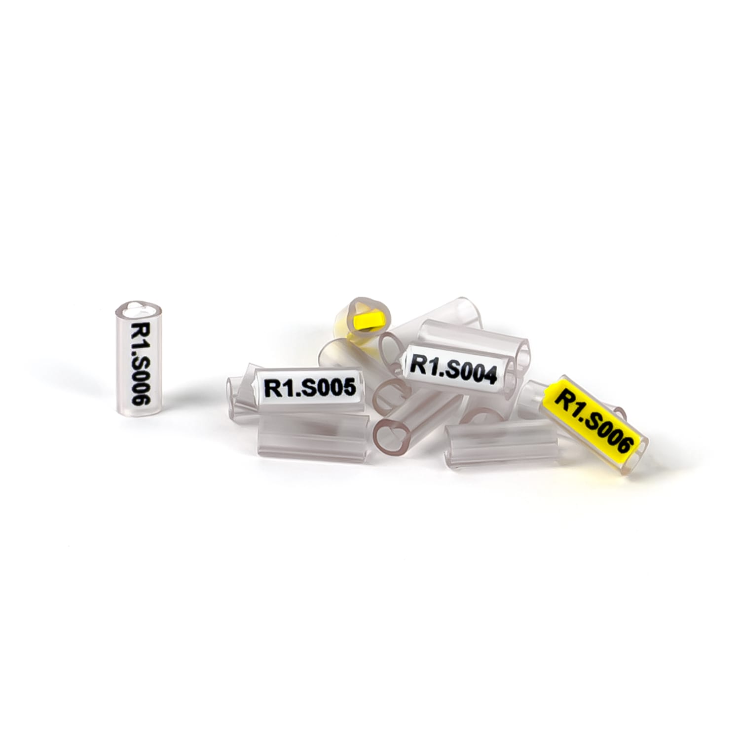 GRAFOPLAST - Tubetto Trasparente per elettronica Lungo 12 mm diametro da 0.6 a 1.2 confezione da 1000 pezzi