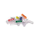 GRAFOPLAST - Tubetto Trasparente per elettronica Lungo 15 mm diametro da 0.6 a 1.2 confezione da 1000 pezzi