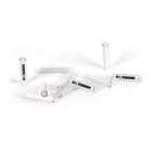 GRAFOPLAST - Tubetto Trasparente per elettronica Lungo 18 mm diametro da 0.6 a 1.2 confezione da 500 pezzi