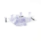 GRAFOPLAST - Tubetto Soft Halogen Free Trasparente Lunghezza 12 mm diametro da 1.5 fino a 2.5 mm - confezione master carton da 3000 pezzi. Tubetto trasparente Soft Serie 200 che grazie al profilo piè elastico copre con poche referenze una vasta gamma di cavi