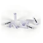 GRAFOPLAST - Tubetto Soft Halogen Free Trasparente Lunghezza 23 mm diametro da 1.5 fino a 2.5 mm - confezione master carton da 2000 pezzi. Tubetto trasparente Soft Serie 200  che grazie al profilo piè elastico copre con poche referenze una vasta gamma di cavi