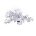 GRAFOPLAST - Tubetto Soft Trasparente Serie 200 Lunghezza 10 mm diametro da 1.5 fino a 2.5 mm confezione da 1000 pezzi. Tubetto trasparente Soft Serie 200 che grazie al profilo piè elastico copre con poche referenze una vasta gamma di cavi