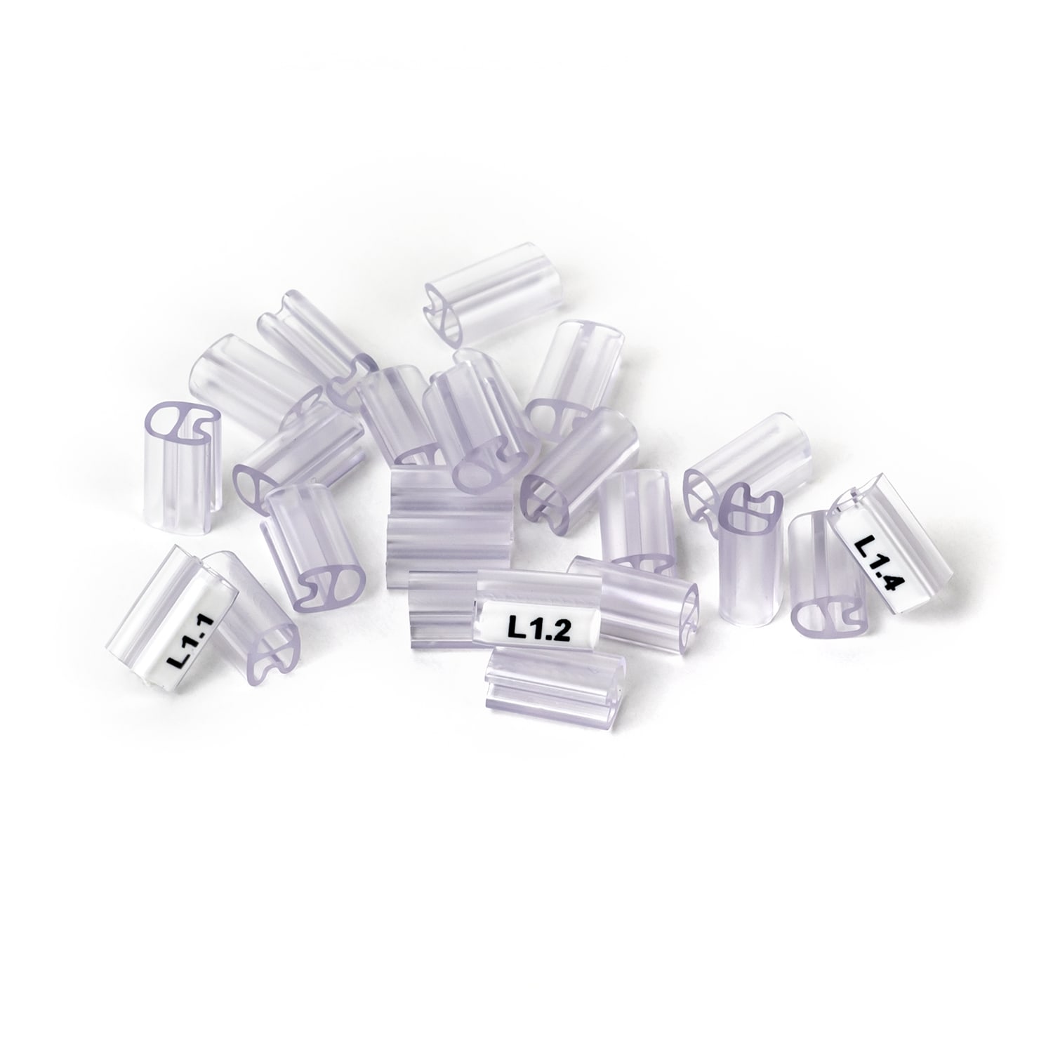GRAFOPLAST - Tubetto Soft Trasparente Serie 200 Lunghezza 10 mm diametro da 1.5 fino a 2.5 mm confezione master carton da 3000 pezzi. Tubetto trasparente Soft Serie 200 che grazie al profilopiè elastico copre con poche referenze una vasta gamma di cavi