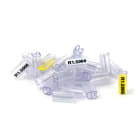 GRAFOPLAST - Tubetto Soft Trasparente Serie 200 Lunghezza 12 mm diametro da 1.5 fino a 2.5 mm confezione da 1000 pezzi. Tubetto trasparente Soft Serie 200 che grazie al profilo piè elastico copre con poche referenze una vasta gamma di cavi 201/12