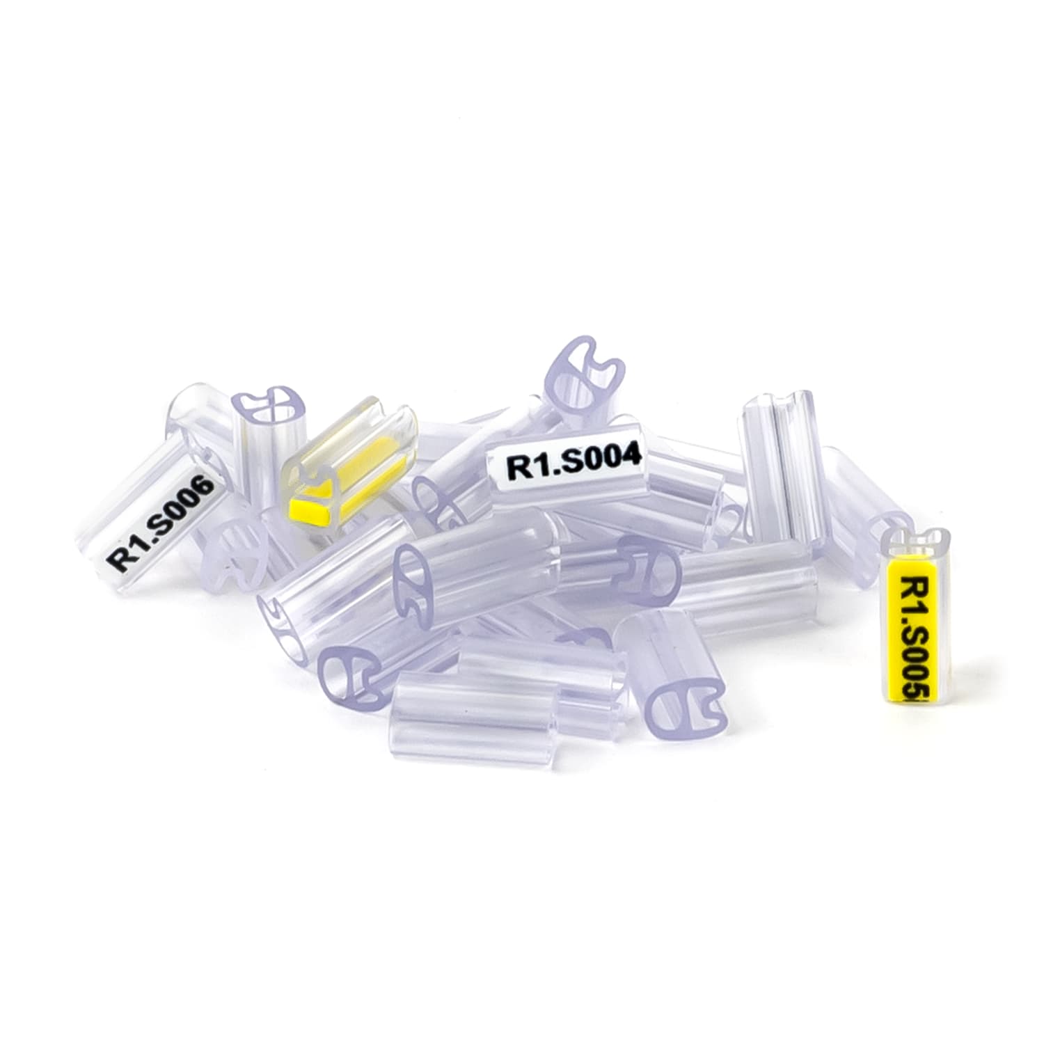 GRAFOPLAST - Tubetto Soft Trasparente Serie 200 Lunghezza 12 mm diametro da 1.5 fino a 2.5 mm confezione master carton da 3000 pezzi. Tubetto trasparente Soft Serie 200 che grazie al profilopiè elastico copre con poche referenze una vasta gamma di cavi