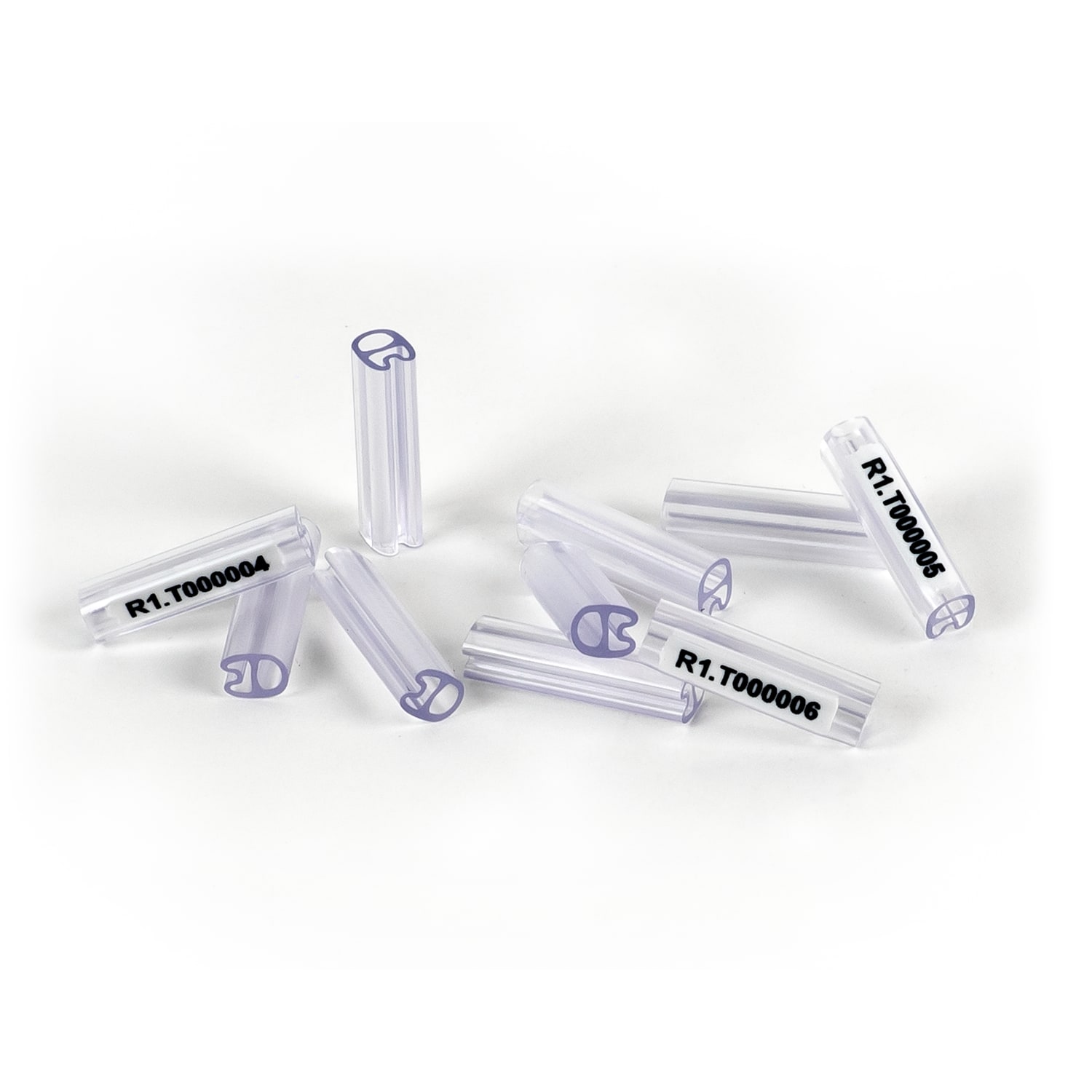 GRAFOPLAST - Tubetto Soft Trasparente Serie 200 Lunghezza 23 mm diametro da 1.5 fino a 2.5 mm confezione da 500 pezzi. Tubetto trasparente Soft Serie 200 che grazie al profilo piè elastico copre con poche referenze una vasta gamma di cavi 201/23