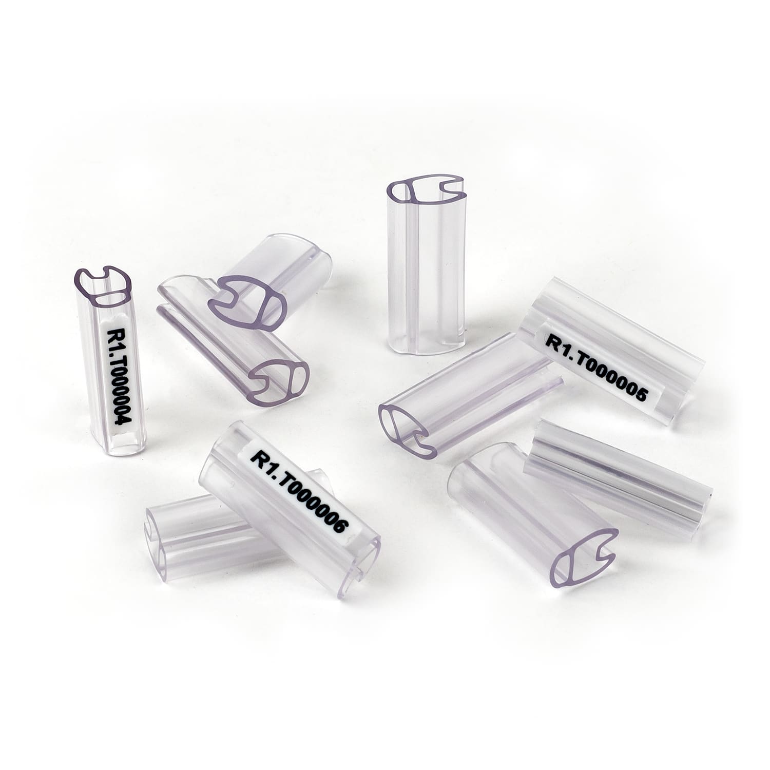 GRAFOPLAST - Tubetto Soft Halogen Free Trasparente Lunghezza 23 mm diametro da 4 fino a 7 mm - confezione master carton da 1000 pezzi. Tubetto trasparente Soft Serie 200  che grazie al profilopiè elastico copre con poche referenze una vasta gamma di cavi