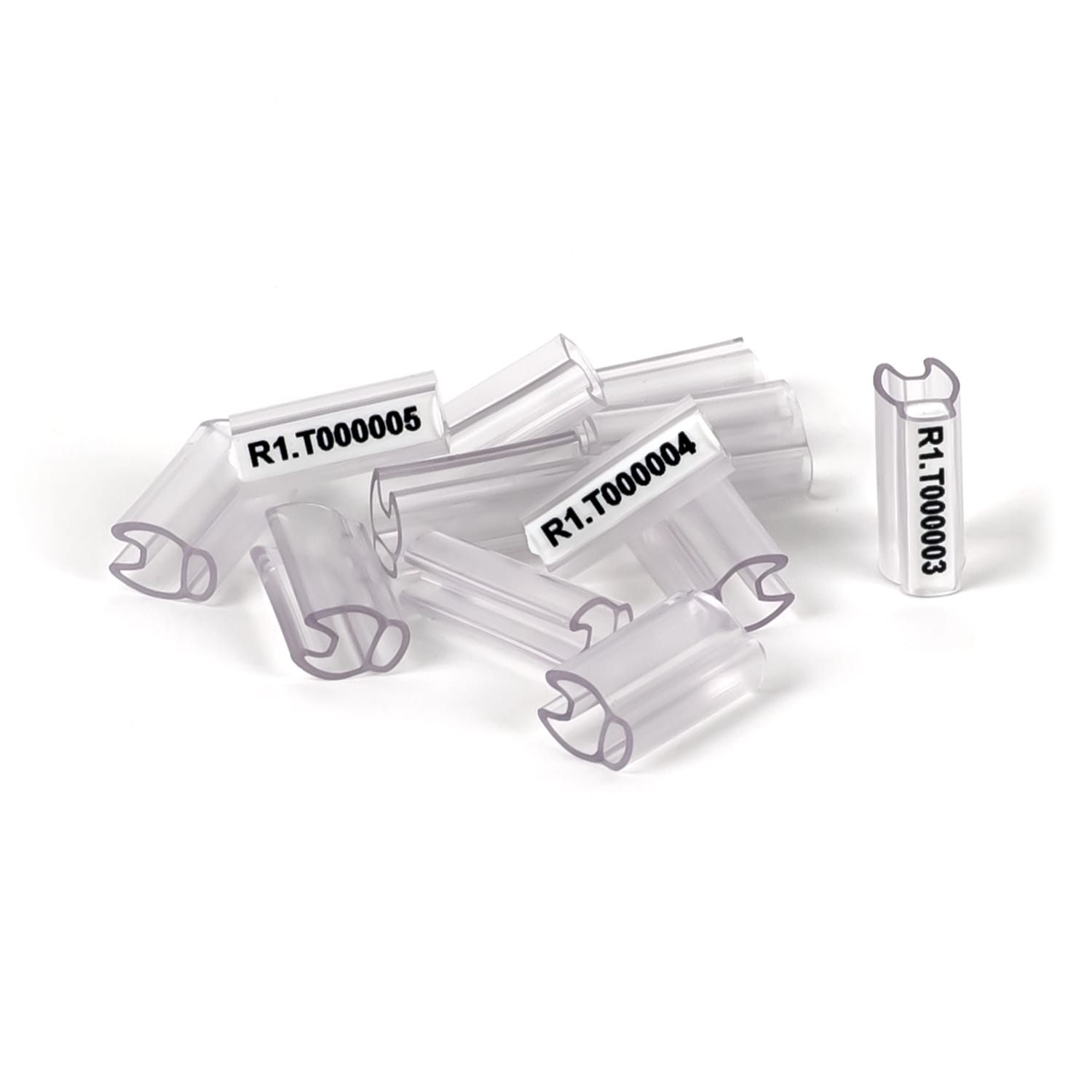 GRAFOPLAST - Tubetto Soft Trasparente Lunghezza 20 mm diametro da 4 fino a 7 mm - 500 pezzi. Tubetto trasparente Soft Serie 200  che grazie al profilo piè elastico copre con poche referenze unavasta gamma di cavi