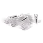 GRAFOPLAST - Tubetto Soft Trasparente Lunghezza 20 mm diametro da 4 fino a 7 mm - 500 pezzi. Tubetto trasparente Soft Serie 200 che grazie al profilo piè elastico copre con poche referenze unavasta gamma di cavi
