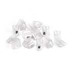 GRAFOPLAST - Tubetto Soft Halogen Free Trasparente Lunghezza 10 mm mm diametro da 6 fino a 10 mm - 500 pezzi. Tubetto trasparente Soft Serie 200 che grazie al profilo piè elastico copre con poche referenze una vasta gamma di cavi