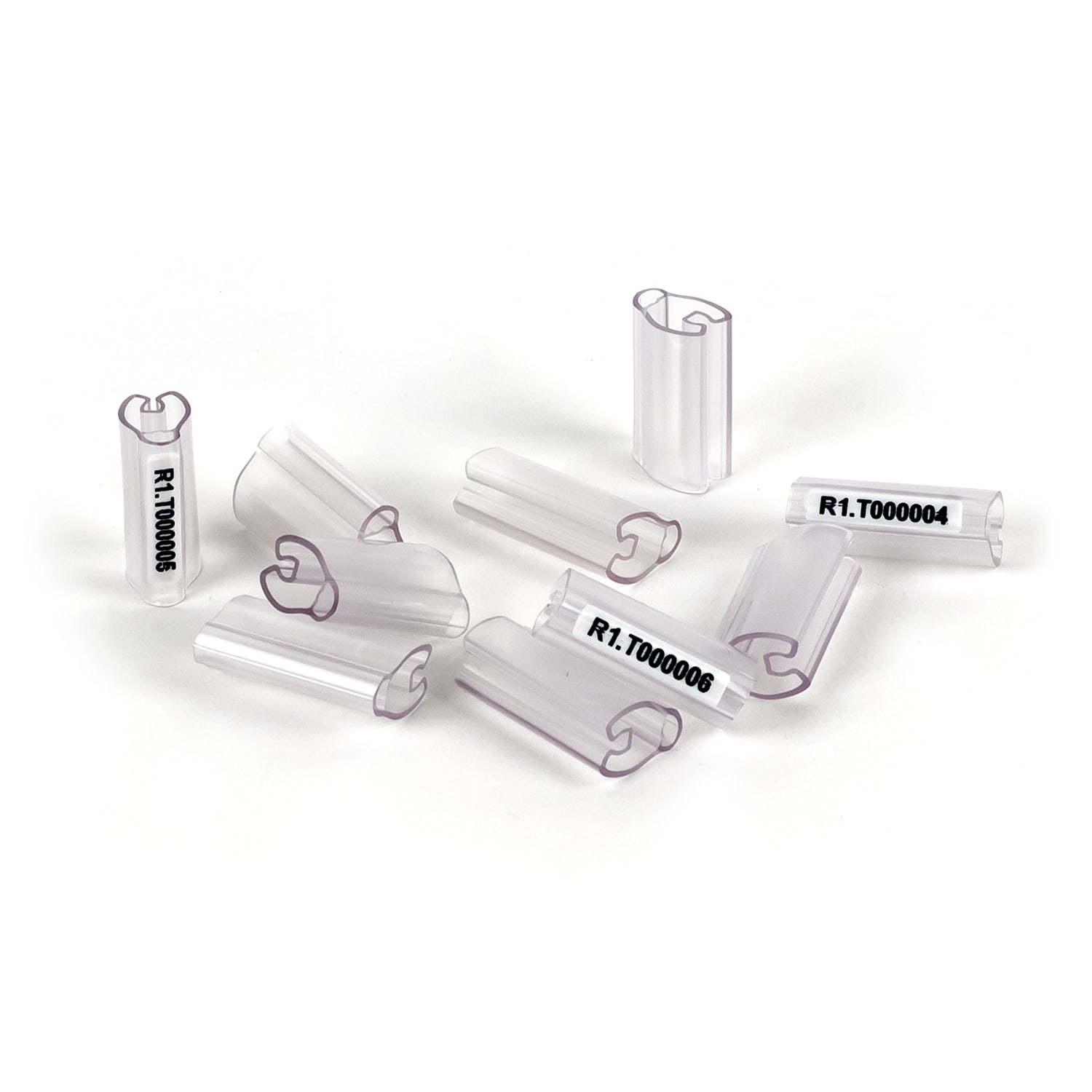 GRAFOPLAST - Tubetto Soft Trasparente Lunghezza 23 mm diametro da 6 fino a 10 mm - confezione master carton da 500 pezzi. Tubetto trasparente Soft Serie 200 che grazie al profilo piè elasticocopre con poche referenze una vasta gamma di cavi