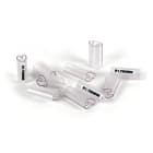 GRAFOPLAST - Tubetto Soft Trasparente Lunghezza 25 mm diametro da 6 fino a 10 mm - 200 pezzi. Tubetto trasparente Soft Serie 200 che grazie al profilo piè elastico copre con poche referenze unavasta gamma di cavi