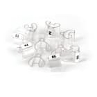 GRAFOPLAST - Tubetto Soft Halogen Free Trasparente Lunghezza 10 mm diametro da 10 fino a 14 mm 200 pezzi. Tubetto trasparente Soft Serie 200  che grazie al profilo piè elastico copre con pochereferenze una vasta gamma di cavi