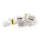 GRAFOPLAST - Tubetto Soft Trasparente Serie 200 Lunghezza 12 mm diametro da 10 fino a 14 mm confezione da 200 pezzi. Tubetto trasparente Soft Serie 200 che grazie al profilo piè elastico coprecon poche referenze una vasta gamma di cavi 205/12