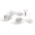 GRAFOPLAST - Tubetto Soft Trasparente Serie 200 Lunghezza 23 mm diametro da 10 fino a 14 mm confezione da 200 pezzi. Tubetto trasparente Soft Serie 200 che grazie al profilo piè elastico coprecon poche referenze una vasta gamma di cavi