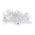 GRAFOPLAST - Tubetto Soft Trasparente Lunghezza 12 mm diametro da 14 fino a 22 mm - 200 pezzi. Tubetto trasparente Soft Serie 200 che grazie al profilo piè elastico copre con poche referenzeuna vasta gamma di cavi