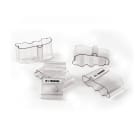 GRAFOPLAST - Tubetto Halogen Free Trasparente Lunghezza 23 mm diametro da 22 fino a 30 mm - 50 pezzi. Tubetto trasparente Soft Serie 200 che grazie al profilo piè elastico copre con poche referenze una vasta gamma di cavi