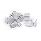 GRAFOPLAST - Tubetto Halogen Free Trasparente Lunghezza 15 mm diametro da 30 fino a 35 mm - 50 pezzi. Tubetto trasparente Soft Serie 200 che grazie al profilo piè elastico copre con poche referenze una vasta gamma di cavi