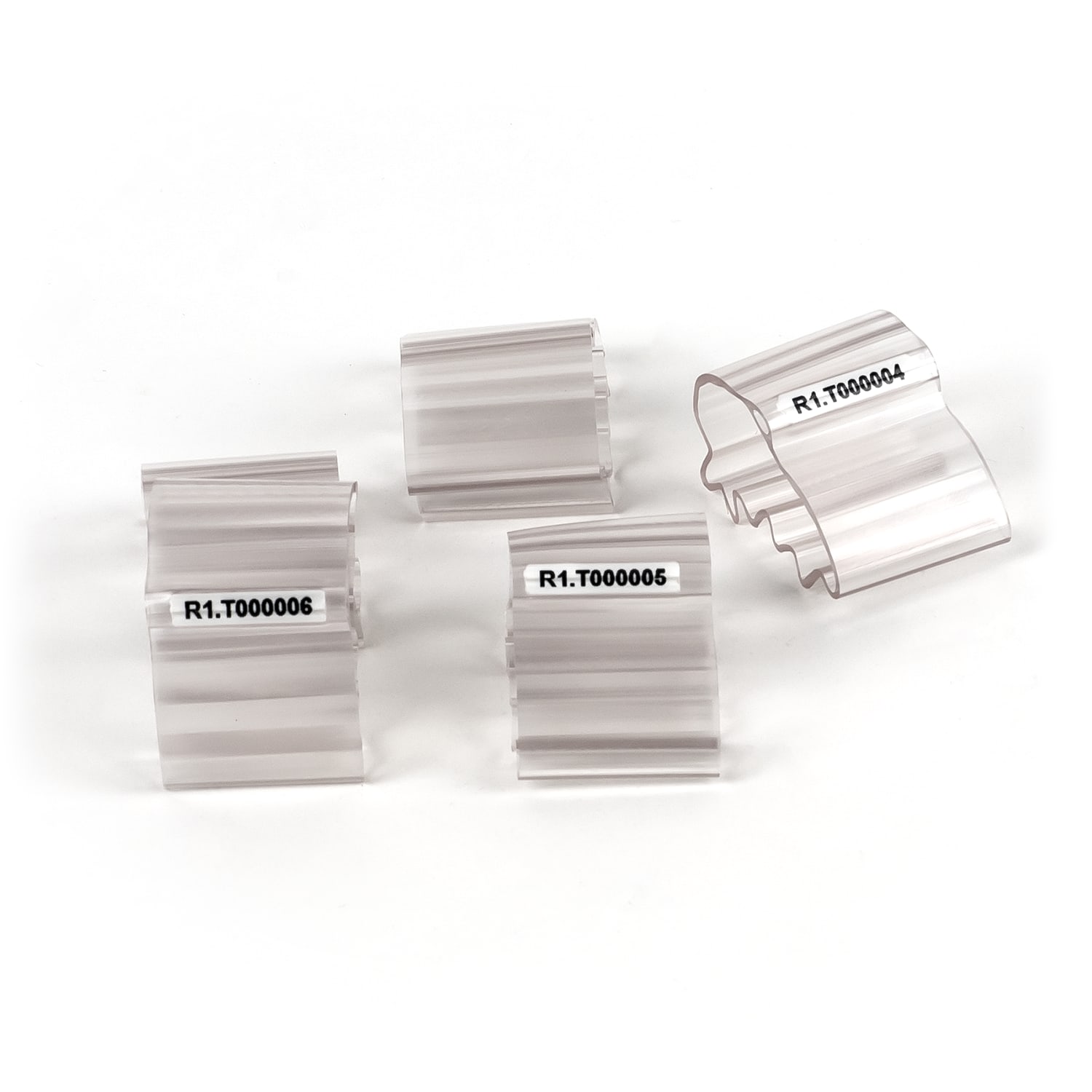 GRAFOPLAST - Tubetto Halogen Free Trasparente Lunghezza 23 mm diametro da 30 fino a 35 mm - 50 pezzi. Tubetto trasparente Soft Serie 200  che grazie al profilo piè elastico copre con poche referenze una vasta gamma di cavi