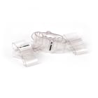 GRAFOPLAST - Tubetto Soft Trasparente Lunghezza 23 mm diametro da 35 fino a 40 mm - 50 pezzi. Tubetto trasparente Soft Serie 200 che grazie al profilo piè elastico copre con poche referenze unavasta gamma di cavi