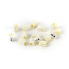 GRAFOPLAST - Tubetto ad innesto SNAP ON Lunghezza 10 mm diametro da 2.8 a 5 mm - confezione da 1000 pezzi. Tubetto trasparente ad innesto Snap-on Serie 300, permette di siglare il cavo anche quando la connessione elettrica è già effettuata