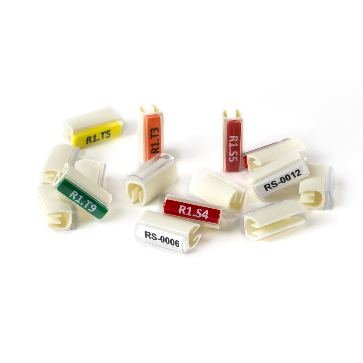 GRAFOPLAST - Tubetto ad innsesto SNAP ON Lunghezza 15 mm diametro da 2,8 a 5 mm confezione da 1000 pezzi. Tubetto trasparente ad innesto Snap-on Serie 300, permette di siglare il cavo anche quando la connessione elettrica è già effettuata