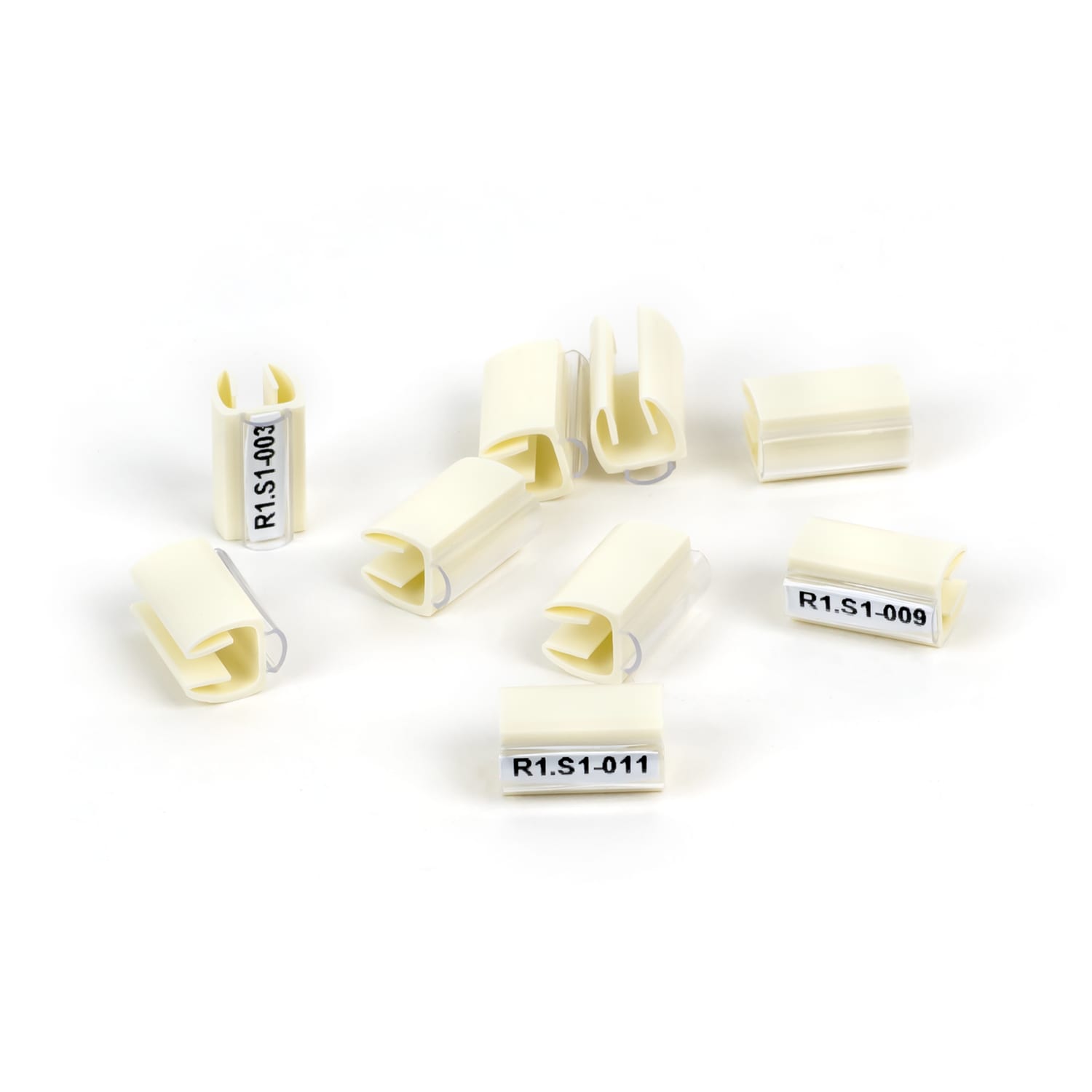 GRAFOPLAST - Tubetto ad innsesto SNAP ON Lunghezza 15 mm diametro da 5 a 8 mm confezione da 500 pezzi. Tubetto trasparente ad innesto Snap-on Serie 300, permette di siglare il cavo anche quandola connessione elettrica è già effettuata 303/15