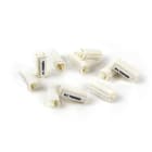 GRAFOPLAST - Tubetto ad innesto SNAP ON Lunghezza 23 mm diametro da 5 a 8 mm - 200 pezzi. Tubetto trasparente ad innesto Snap-on Serie 300, permette di siglare il cavo anche quando la connessione elettrica è già effettuata