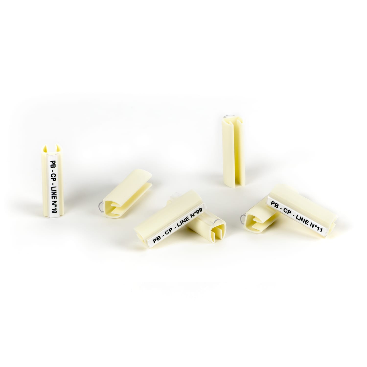 GRAFOPLAST - Tubetto ad innesto SNAP ON Lunghezza 30 mm diametro da 5 a 8 mm - 200 pezzi. Tubetto trasparente ad innesto Snap-on Serie 300, permette di siglare il cavo anche quando la connessione elettrica è già effettuata