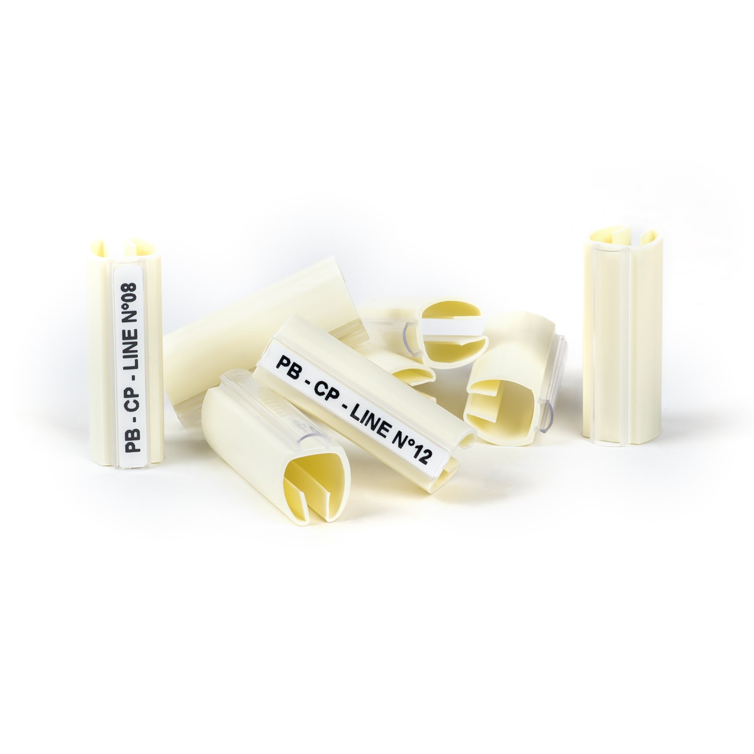 GRAFOPLAST - Tubetto ad innesto SNAP ON Lunghezza 30 mm diametro da 8 a10 mm confezione da 200 pezzi. Tubetto trasparente ad innesto Snap-on Serie 300, permette di siglare il cavo anche quandola connessione elettrica è già effettuata