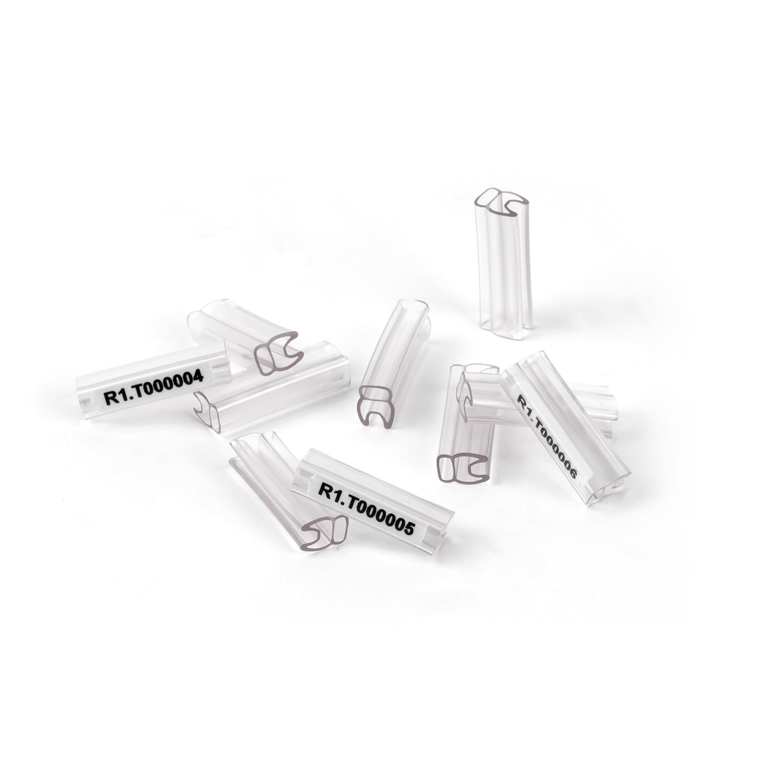 GRAFOPLAST - Tubetto Rigido Halogen Free Trasparente Serie 400 Lunghezza 23 mm diametro da 2 a 4 mm - 2000 pezzi