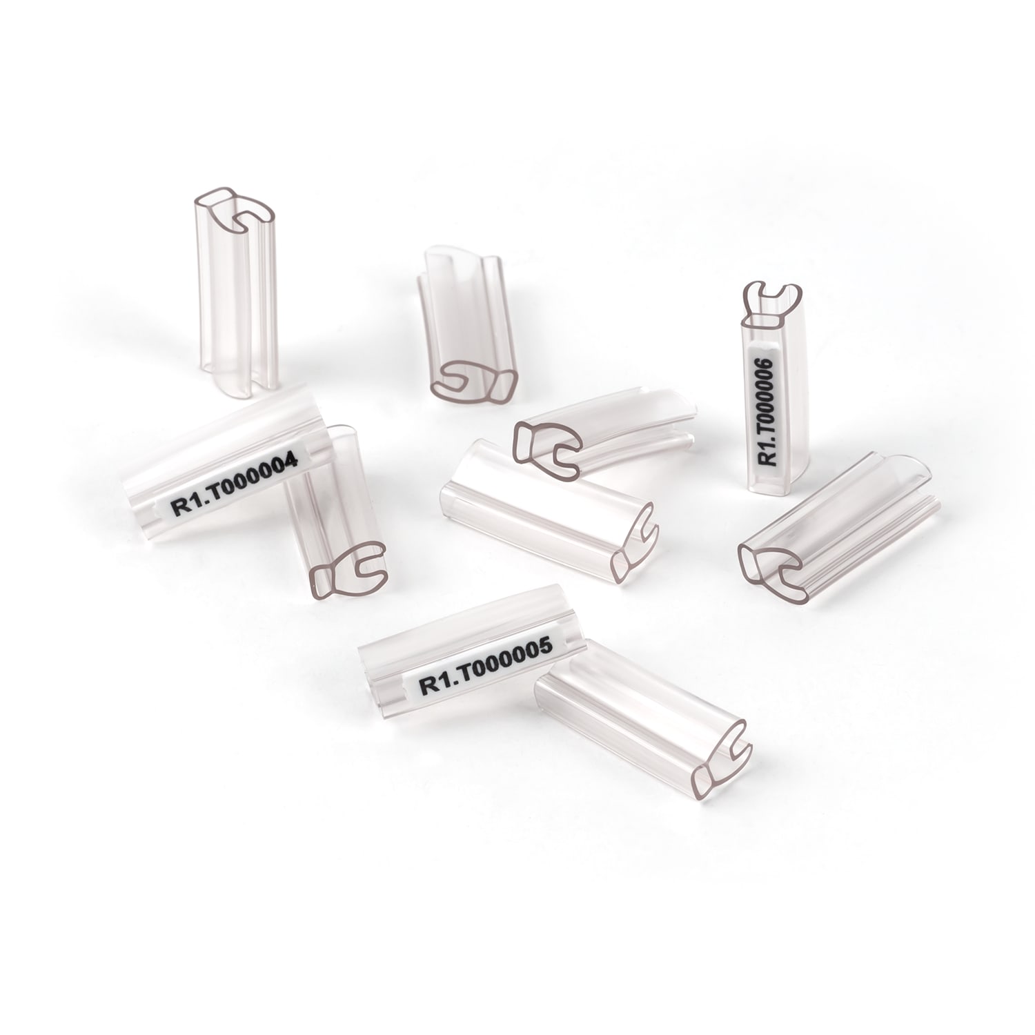 GRAFOPLAST - Tubetto Rigido Halogen Free Trasparente Serie 400 Lunghezza 23 mm diametro da 4 a 7 mm - 1000 pezzi