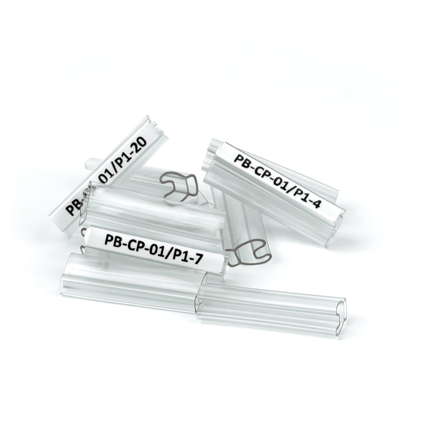 GRAFOPLAST - Tubetto Rigido Halogen Free Trasparente Serie 400 Lunghezza 30 mm diametro da 4 a 7 mm - 200 pezzi