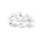 GRAFOPLAST - Tubetto Rigido Trasparente Lunghezza 10 mm diametro da 4 a 7 mm - 500 pezzi. Tubetto trasparente Serie 400 è prodotto con un materiale che lo rende piè rigido ottenendo minori ingombri quando applicato poichè la parete del tubetto rimane verticale