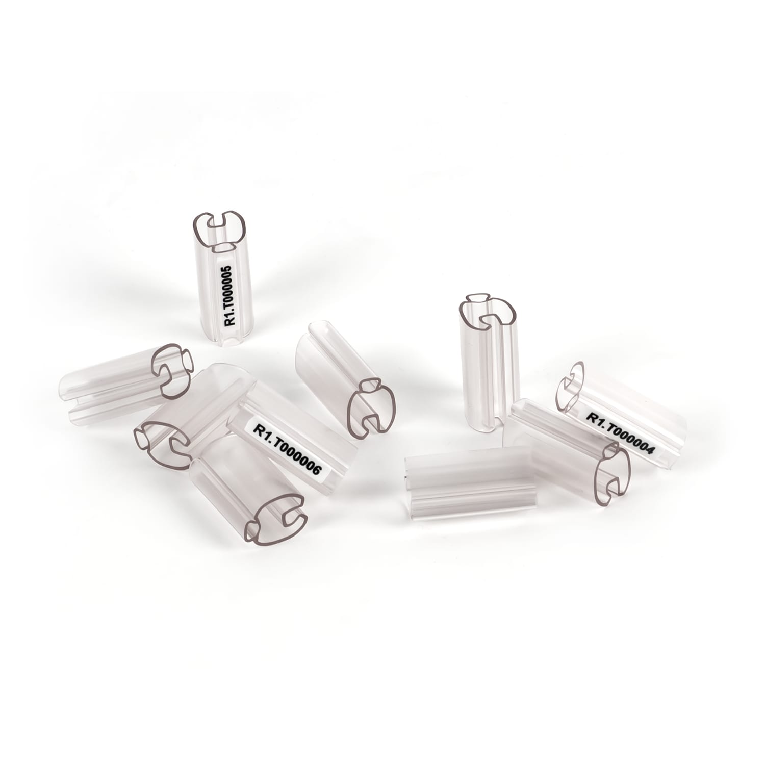 GRAFOPLAST - Tubetto Rigido Halogen Free Trasparente Serie 400 Lunghezza 23 mm diametro da 6 a 10 mm - 500pezzi