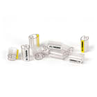 GRAFOPLAST - Tubetto Rigido Trasparente Lunghezza 18 mm diametro da 6 a 10 mm - 500 pezzi. Tubetto trasparente Serie 400 è prodotto con un materiale che lo rende piè rigido ottenendo minori ingombri quando applicato poichè la parete del tubetto rimane verticale